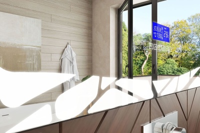 Зеркало Vigo Melissa Media 60 с подсветкой и часами Хром