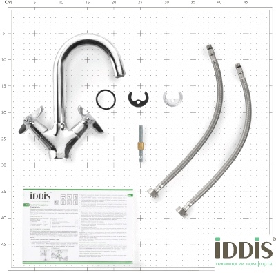 Смеситель для раковины Iddis Copter COPSB00i01 Хром