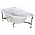 Каркас сварной для акриловой ванны Aquanet Graciosa 150x90 L/R