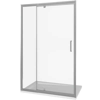 Душевая дверь в нишу Good Door Orion WTW-PD-110 110 профиль Хром стекло прозрачное