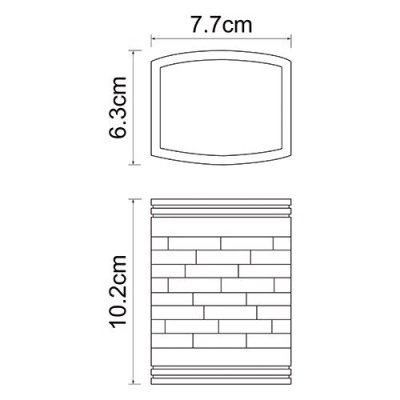 Стакан для зубных щеток WasserKRAFT Main K-4728 Белый