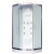 Душевая кабина Royal Bath НК 100x100 RB100HK7-WC-CH с гидромассажем стекло матовое задняя стенка Белая