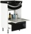 Тумба под раковину Mixline Радуга 52 522467 Белая Черная