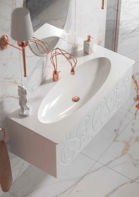 Тумба под раковину Aqwella Clarberg Elegance 120 EL0112 подвесная Белая