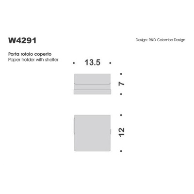 Держатель туалетной бумаги с крышкой Colombo Design Time W4291.000 Хром
