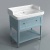 Тумба под раковину Kerama Marazzi Provence 80 1 ящик, 1 полка Синяя