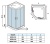Душевая кабина WeltWasser WW500 Laine 904 90x90 10000003268 профиль Хром стекло прозрачное