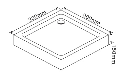 Душевой поддон Rush Victoria VI-S90 Белый