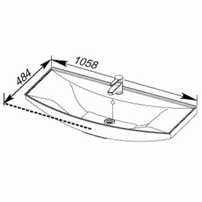 Комплект мебели для ванной Aquanet Моника 105 187564 Белый