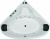 Акриловая ванна Victory Spa Elegance 145x145 Без системы управления