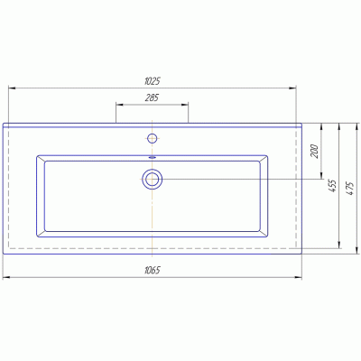 Комплект мебели для ванной ValenHouse Эйвори 105 AVК105С Серый ручки Хром