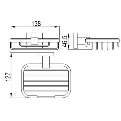 Мыльница Timo Selene 10025/00 Хром