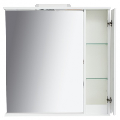 Зеркало со шкафом San Star Smile 80 160.1-2.5.1. с подсветкой Белое