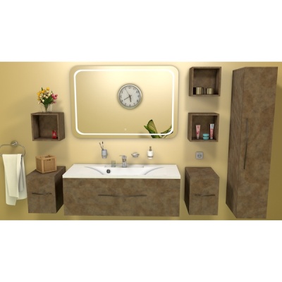 Тумба под раковину Какса-А Редиссон 80 003995 подвесная Золотая