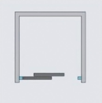 Душевая дверь в нишу Radaway Idea Black DWJ 130 R профиль Черный стекло прозрачное