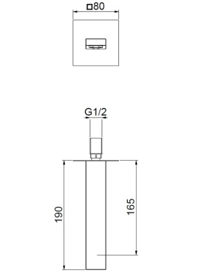 Излив для смесителя Webert AC0327560 Черный матовый