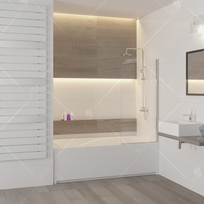 Шторка на ванну RGW Screens SC-09 70x150 профиль Хром стекло прозрачное Шторка на ванну RGW Screens SC-09 70x150 профиль Хром стекло прозрачное