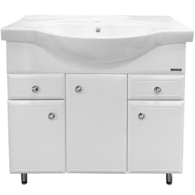 Тумба с раковиной Comforty Сочи 85 4134639 Белая