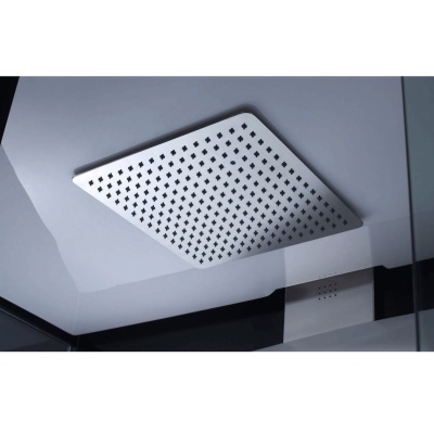 Душевая кабина Orans SR-89101S R black 100x100 с баней профиль Черный задние стенки Черные