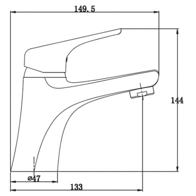 Смеситель для раковины Kaiser Eco 00011 Хром