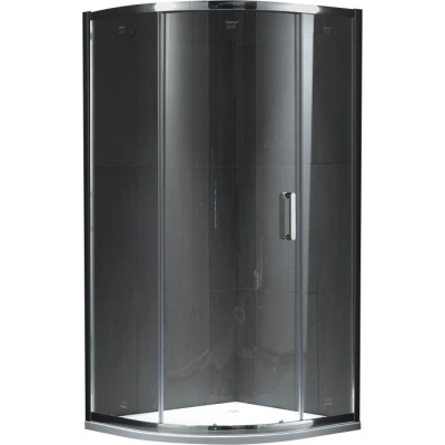 Душевой уголок Gemy Victoria 100х100 радиальный одна дверца профиль Хром стекло прозрачное Душевой уголок Gemy Victoria 100х100 радиальный одна дверца профиль Хром стекло прозрачное