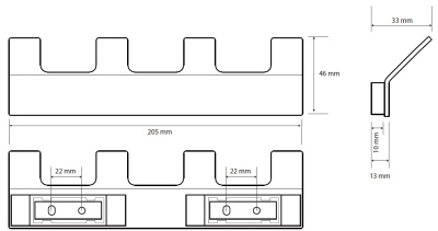 Вешалка для полотенец Bemeta Solo 139105212 Хром