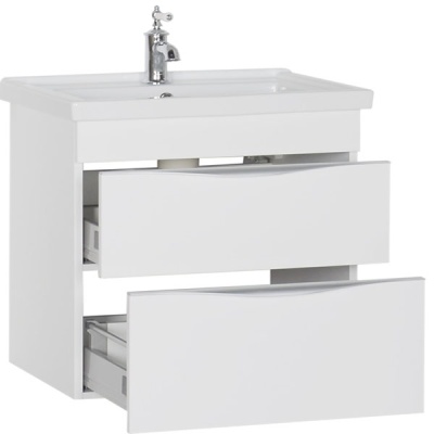 Тумба под раковину Aquanet Эвора 100 185195 подвесная Белая