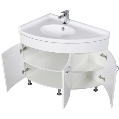 Комплект мебели для ванной Aquanet Корнер 55х80 L 161232 Белый
