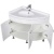 Комплект мебели для ванной Aquanet Корнер 55х80 L 161232 Белый
