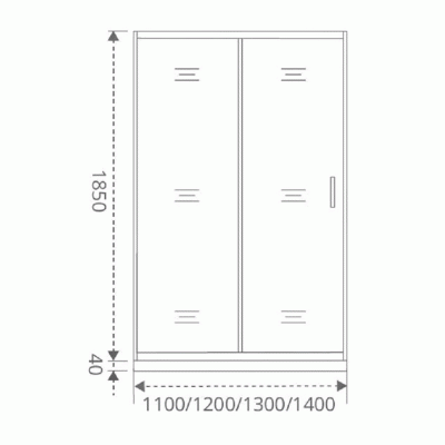 Душевая дверь в нишу Good Door Neo WTW-110-C-CH 110х185 профиль Хром стекло прозрачное