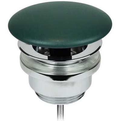 Донный клапан AeT A038143 Хром Зеленый мох матовый Click-Clack