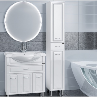 Шкаф пенал СанТа Монарх 30 Белый