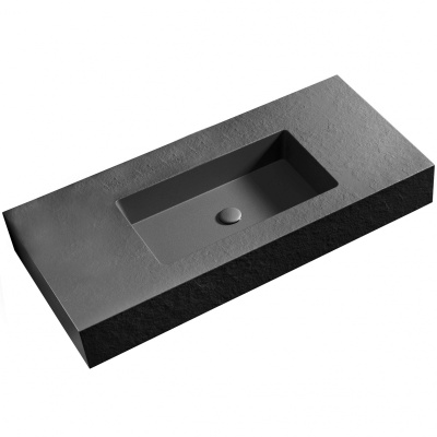 Раковина Acquabella Integra 100 ENCIM.INTEGRA_100_C/F_SLATE_NEGRO Черная