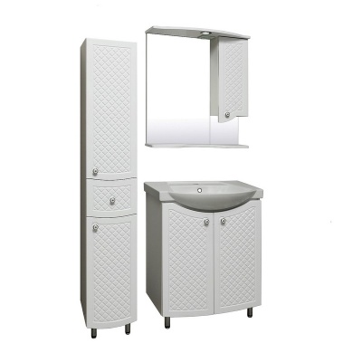 Шкаф пенал Runo Милано 30 R Белый