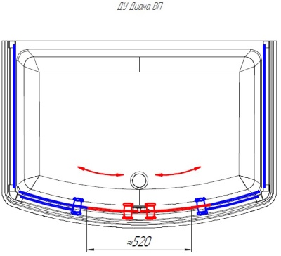 Душевой уголок Radomir Диана 140x95 1-03-1-0-0-0140 с поддоном профиль Белый стекло прозрачное