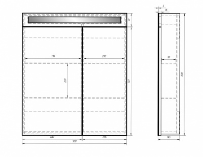 Зеркальный шкаф Dreja Eco Uni 70 99.9002 Белый