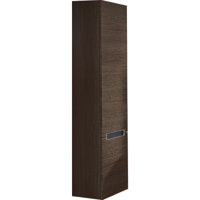 Шкаф пенал Villeroy&Boch Subway 2.0 35 подвесной L Серый Серебро матовое