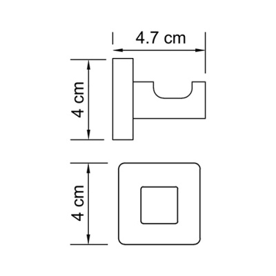 Крючок WasserKRAFT Dill K-3923 Хром
