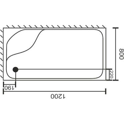 Акриловый поддон для душа Royal Bath BP RB8120BP-R 120х80 Белый