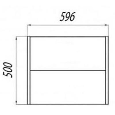 Тумба под раковину Акватон Брук 60 подвесная 1A201901BCDF0 Коричневая