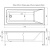 Акриловая ванна Aquanet Bright 175x75 без гидромассажа