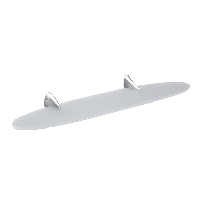 Стеклянная полка Colombo Design Link B2416.000 Белый, Хром