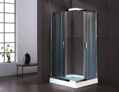 Душевой уголок Royal Bath HP 90х90 RB90HP-C-CH с поддоном профиль Хром стекло матовое