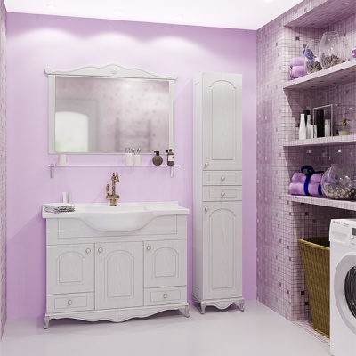 Зеркало Mixline Прованс 80 536526 Белый ясень