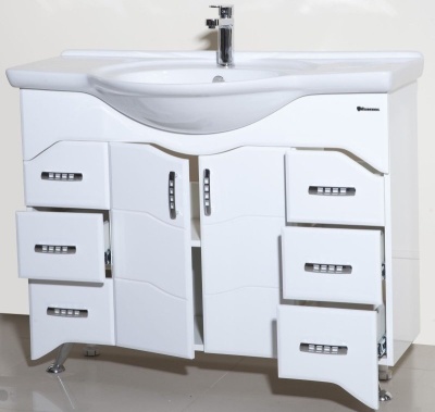 Тумба c раковиной Bellezza Дрея 105 Белая