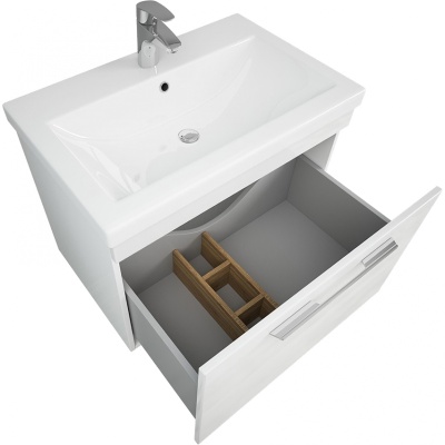 Тумба под раковину Diborg Katarine 70 77.4214 подвесная Белый глянец