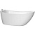Акриловая ванна BelBagno BB25 170x76 без гидромассажа