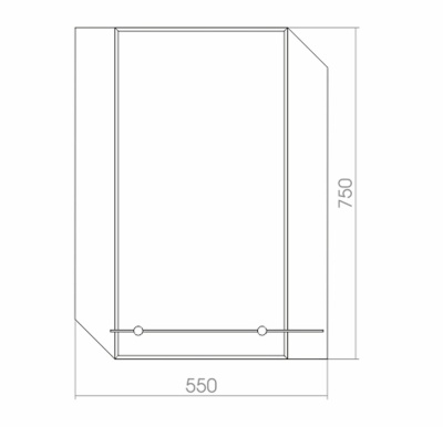 Зеркало Mixline Шарм Болонья 55 537545 с полкой с пескоструйным рисунком