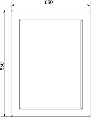 Зеркало Marka One Delice 65x85 Cappuccino
