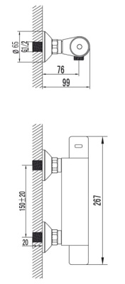 Термостат Lemark Thermo LM7733C для душа